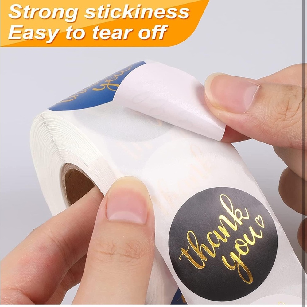 Thank You Sticker Roll - Multicolor - Picture 3 of 7
